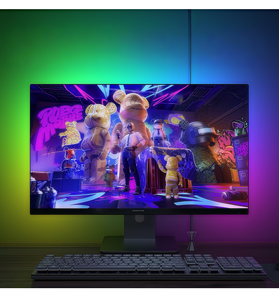 PC Sync LED-Streifen 24" Monitor 4 Seiten - RGBIC, USB, 60 LED/m