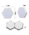 10er Set RGBIC Hexagon Wandleuchten
