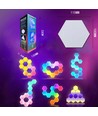 10er Set RGBIC Hexagon Wandleuchten