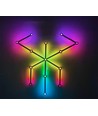 Hexa-Light RGBIC Komplett-Set - 9 Lichtschienen, Wandmontage, Bluetooth-App, USB, schwarz