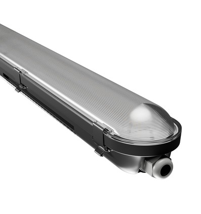 LIMEA Gigant Pro 40W/33W/26W/20W - Wasserdicht 1200mm, Neutralweiß, 230V, 120°, IP66, IK10, 1200x80x68mm, Schwarz.