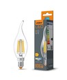 E14 6W LED Filament Windstoßkerze - C35, 806lm, 4000K, flicker free, ersetzt 60W