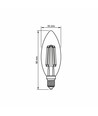 E14 6W LED Kerzenbirne - Filament, 806lm, 3000K, 360 Grad, flicker free, ersetzt 60W