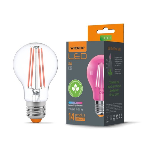 8W E27 Wachstumslampe - A60, Fito, 230V