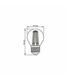 E27 6W LED Filament Tropfenlampe - G45, 806lm, 3000K, 360 Grad