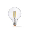E27 7W dimmbare LED Lampe - G95, 806lm, 4000K, 360 Grad, Filament Glas