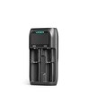 Universal Ladegerät mit LCD Display - 2 Kanäle, USB-C, Ni-Mh/Li-Ion/LiFePO4, Powerbank Funktion