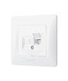 BINERA CAT6 Einzel-Netzwerkdose - Weiß, RJ45, Unterputz, IP20