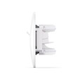 Doppel-CAT6+CAT6 Netzwerkdose - RJ45, weiß, Unterputz, Staubschutz, BINERA Serie
