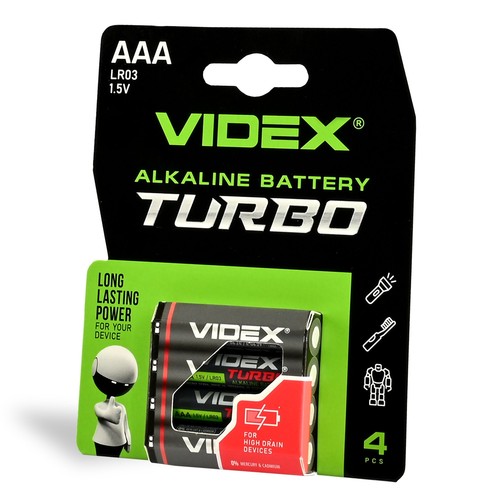 Alkaline-Batterie - Turbo LR03T/AAA, 4 Stück
