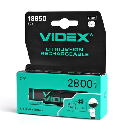 Wiederaufladbarer Lithium-Ionen-Akku - 18650-P 2800mAh, mit Thermoschutz