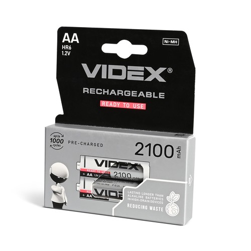 2 Stk. AA/HR6 Akkus - Ni-MH, 2100mAh