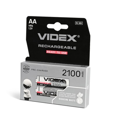 2 Stk. AA/HR6 Akkus - Ni-MH, 2100mAh