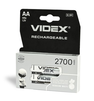 Ni-MH wiederaufladbare Batterie - HR6 2700mAh, 2 Stück