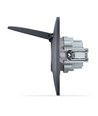 Schuko-Stecker - einfach, mit Deckel, schwarz