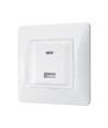 Binera Steckdose mit USB-A + USB-C PD20W - Weiß, Unterputz, 16A, IP20
