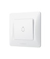 Türklingel-Schalter – 86x86mm, IP20, weiß