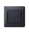 1-Kanal-Schalter - 86x86mm, IP20, schwarz