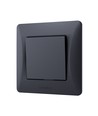 1-Kanal-Schalter - 86x86mm, IP20, schwarz