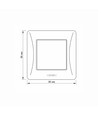 1-Kanal-Schalter - 86x86mm, IP20, schwarz