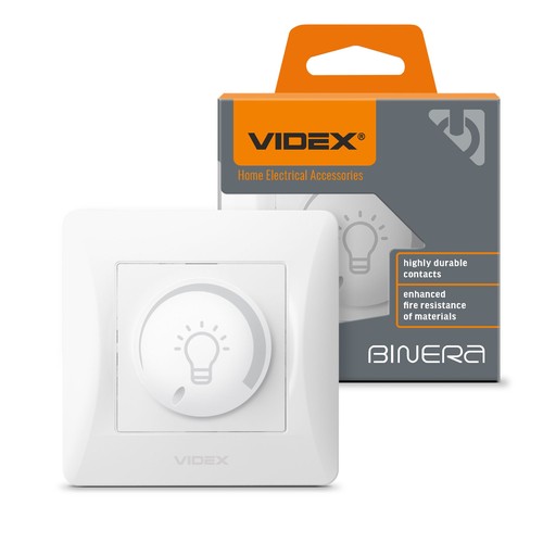 LED-Drehdimmer für Europadose - Max 200W, weiß