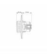 LED-Drehdimmer für Europadose - Max 200W, weiß