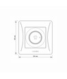 600W LED-Dimmer für Europadose - 15-600W, Schwarz