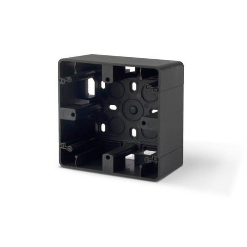 BINERA 1-Modul Aufputzdose für Steckdose/Schalter - 86x86x45 mm, IP20, Schwarz Graphit