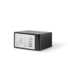 BINERA 1-Modul Aufputzdose für Steckdose/Schalter - 86x86x45 mm, IP20, Schwarz Graphit