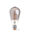 E27 4W ST64 Filament LED Lampe - Graphitglas, 1800K-2100K, dimmbar, flicker free