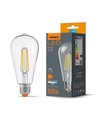 E27 6W dimmbare LED Filament Lampe - ST64, 630lm, 4000K neutralweiß, 360 Grad