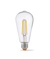 E27 6W dimmbare LED Filament Lampe - ST64, 630lm, 4000K neutralweiß, 360 Grad