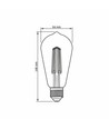 E27 6W dimmbare LED Filament Lampe - ST64, 630lm, 4000K neutralweiß, 360 Grad