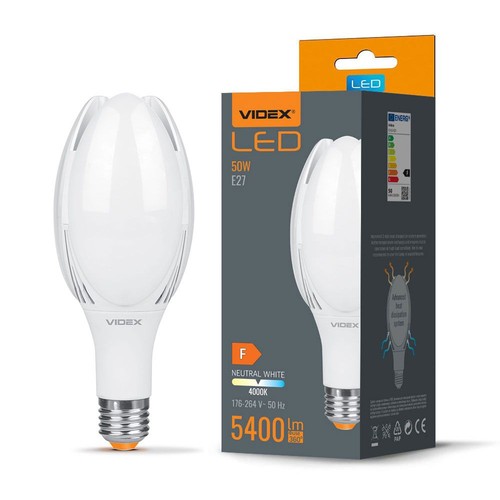 E27 50W LED Lampe - 5400lm, A108, 4000K, 330 Grad, Industrielampe