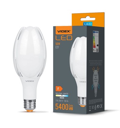 E27 50W LED Lampe - 5400lm, A108, 4000K, 330 Grad, Industrielampe