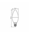 E14 4W LED Kerzenlampe - C37, 3000K, 380lm, ersetzt 33W