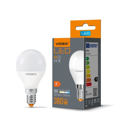 E14 4W LED Tropfenlampe - G45, 380lm, flicker free, 4000K neutralweiß