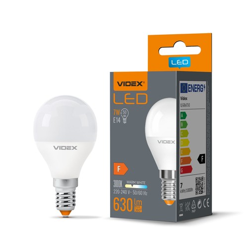 E14 7W LED Tropfenlampe - G45, 700lm, 3000K, ersetzt 50W