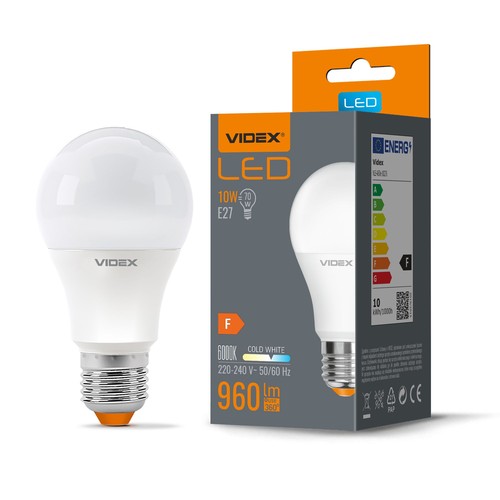 E27 10W LED Birne - A60, 960lm, 6000K, kaltweiß, ersetzt 70W