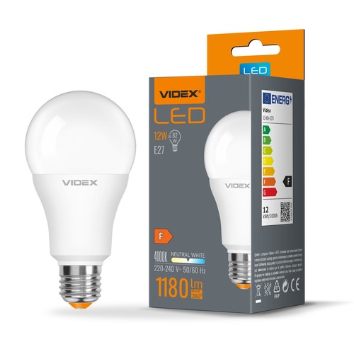 E27 12W LED Leuchtmittel - A60, 1180lm, 4000K, flicker free, ersetzt 82W