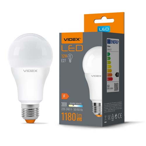 E27 12W LED Leuchtmittel - A60, 1180lm, 3000K, flicker free