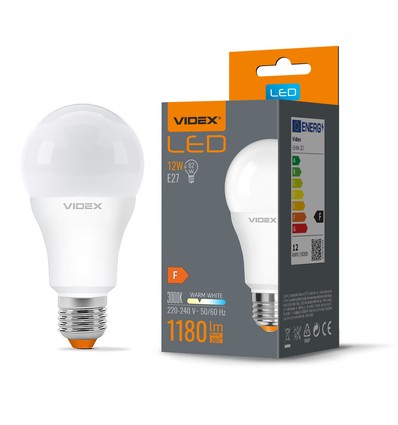E27 12W LED Leuchtmittel - A60, 1180lm, 3000K, flicker free