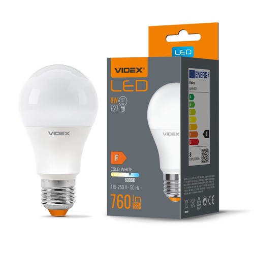 E27 8W LED Leuchtmittel - A60, 760lm, 6000K kaltweiß, flicker free