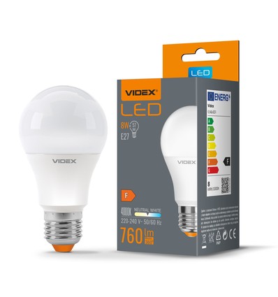 E27 8W LED-Lampe - A60, RA90, 4000K