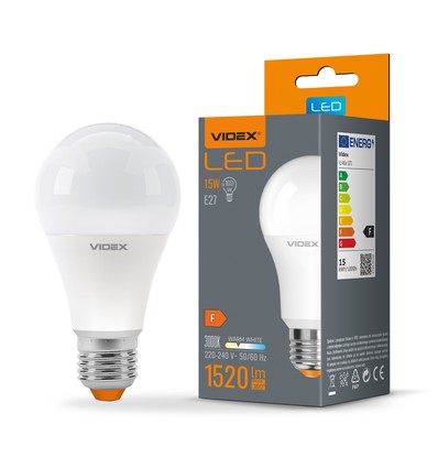 E27 15W LED Leuchtmittel - A65, 1520lm, 3000K, flicker free