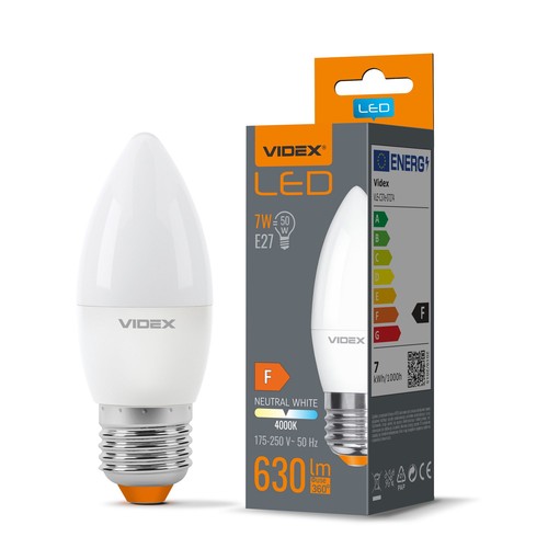 E27 7W LED Kerzenlampe - C37, RA90, 4000K, ersetzt 50W