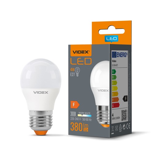 E27 4W LED Tropfenlampe - G45, 380lm, 3000K, warmweiß