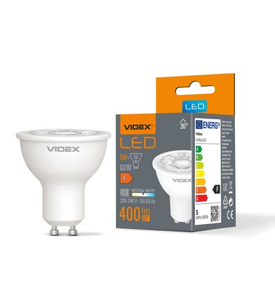 GU10 5W LED Leuchtmittel - 400lm, 36°, 4000K, flicker free