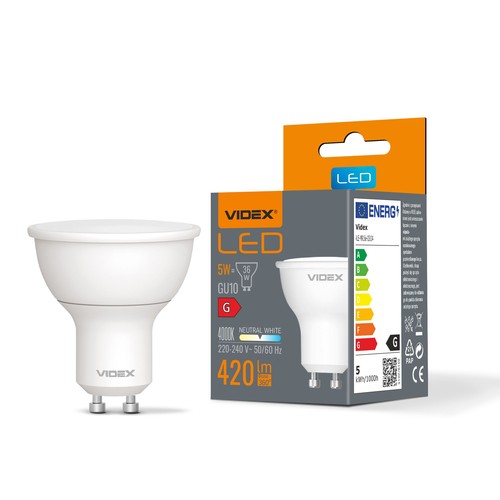 GU10 5W LED Leuchtmittel - 420lm, 120°, 4000K, flicker free