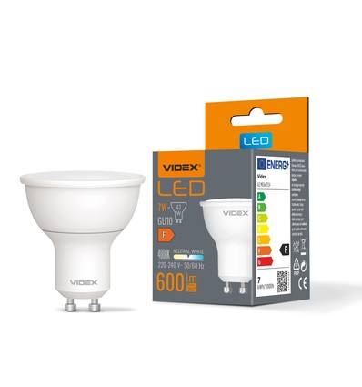GU10 7W LED Leuchtmittel - 600lm, 120°, 4000K, flicker free